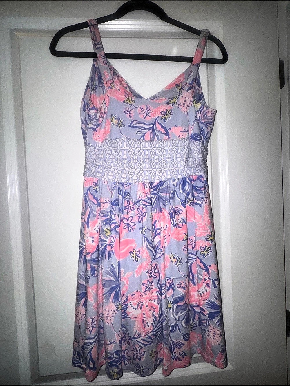 Lilly Pulitzer Floral Mini Dress in Pink & Purple Size 2 Like New